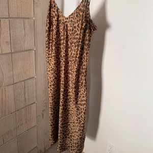 A New Day leapord slip dress size L